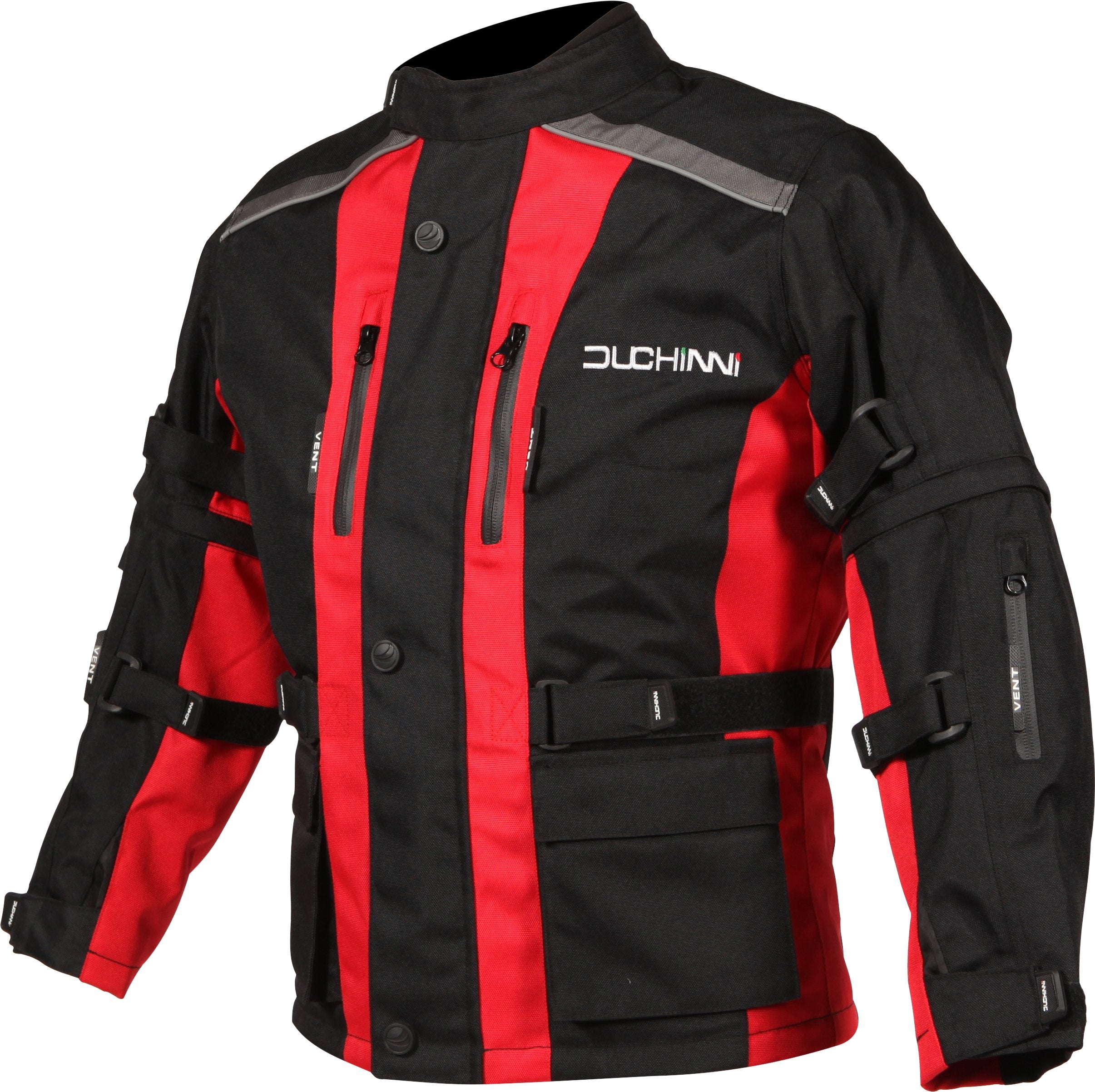 Duchinni Unisex Kid'S Child Motorcycle Jacket (Red, Small)